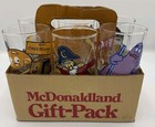 Vintage 1977 Mcdonald   s Mcdonaldland Glasses     Complete Set Of 6     White Etching