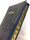 Russian Bible                                    Navy Soft Leatherette Cover  Large Size 18x25