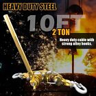 Come Along 2 Ton Enhanced 10ft Cable Winch Puller Heavy Duty Hand Puller 4400lb