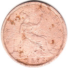 1862 Great Britain Queen Victoria One Penny 
