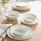 The Pioneer Woman Agatha Green 12-piece Stoneware Dinnerware Set