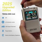 Portable Tens Unit Kit Pain Relief Therapy Device W  Pads Included Color Display