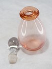 Pink Clear Glass Perfume Bottle With Glass Stopper