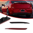 Oe-style Red Lens Rear Bumper Reflectors Lights For 2015-2022 Chrysler 300 300c
