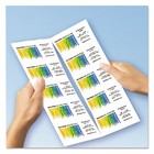 Avery Clean Edge Business Cards Laser 2 X 3 1 2 White 400 box 5877
