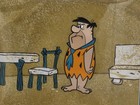 Rare  the Flinstones  1960 s Original Production Cel   Hand Painted Prod  Bg