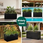 Rectangular Planter Box Large Outdoor Planter Metal Planter Box For Porch Patios