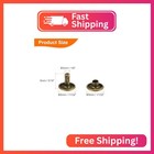 Harfington 100 Sets Double Cap Leather Rivets  9x8mm Round Cap Tubular Metal Stu