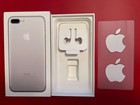 Apple Iphone 7 Plus Empty Box Only  Silver 32gb Mint Condition W  Apple Stickers