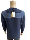 Designer Progetto Uomo Dark Blue Navy Merino Wool Cashmere Sweater Men   s L Italy