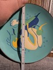 Vintage Mid-century Enamel On Copper Plate Fruit Pear