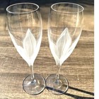 Cristal D arques-durand Retired 2000-2002  linette  Champagne Flutes-set Of 2 