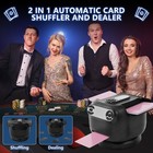 2025 New Smart 2-in-1 Automatic Card Shuffler And Dealer For Black 