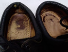 Vintage Dr  Martens Cherry Low Top Made In England Leather Shoes Women   s Us7 uk5