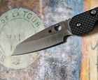 Spyderco Smock  Satin Cpm-s30v Plain Blade  Carbon Fiber g-10 Laminate Handle