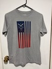 Under Armour Gray Flag Graphic Short Sleeve T-shirt Youth Large