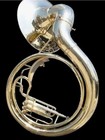 Sousaphone Big Tuba 25  Bell In Pure Brass In Gold Polish free Cases   Free Ship