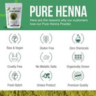 The Henna Guys 100g Pure Henna Powder Natural Red Hair Colour Hair Dye