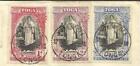 Tonga Sg 71-73 First Day Nukualofa 12 oc 38 Registered label 