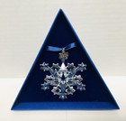 Swarovski 2004 Annual Christmas Ornament Crystal Snowflake Mib W  Coa