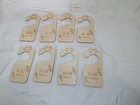 Baby Closet Dividers Clothes Organizer Set Of 8 Wooden Size Hangers  Newborn