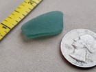 Genuine Beach Sea Glass Surf Tumbled Teal Green Blue Ocean Frosted Pendant V2