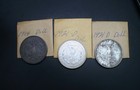 1904 P And Two 1921 D Morgan Silver Dollars - Three Coins