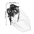 1920s Fascinator Mesh Veil Black Headband Bridal Wedding Tea Party Fascinator   