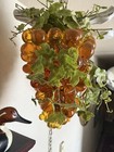 Vintage Lucite Hanging Grape Lamp