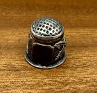 Antique Sterling Silver Thimble 4 7 Grams Ornate Floral Pattern Unique