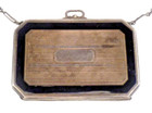 Antique Elgin American Sterling Silver Enamel Compact 80 Gr