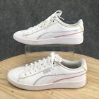 Puma Shoes Womens 8 5 Vikky V2 Casual Sneakers White Leather Lace Up 74512-03