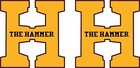 Hammer Full Size Football Helmet Decals