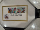 Disney Frame Art Of Celebration First Day Stamp Cache Le300 Signed Coa 2005