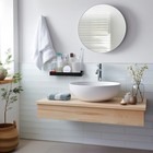 Z Metnal Small Glass Bathroom Shelves Matte Black Floating Shelf Mini Wall Mount