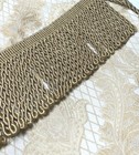 2 Vintage 1990s Luxury Drapes Curtains Panels Gold Jacquard Fringe 82  Medallion