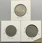 Lot Of 3 1957 Saudi Arabia 2 Guirsh Nickel Coins