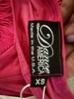 Dance America Ballroom Dance Full Fringe Pants - Hot Pink Size Xs