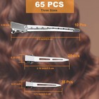 65pcs Duck Billed Hair Clips For Styling 1 Count  pack Of 65   Sliver