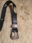 Tory Size 24 2263 English Bridle Black Leather Belt Made In The Usa