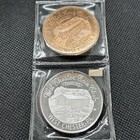 Pa  West Chester Coin Club 1970 Last Trolley Silver Medal Token And Copper
