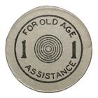 Oklahoma 1 Sales Tax Token For Old Age Assistance Token