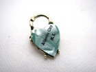 Vintage Atlantic City Nj new Jersey Heart Shape Lock   Key Souvenir Scatter Pins