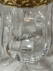 Set Of Six Crystal Signed Marcelo Aglieri Wine Glasses-24k Gold Rim