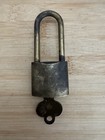 Vintage Wb Wilson Bohannan Brass Padlock Lock With Key