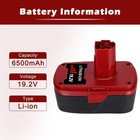 2x For Craftsman 19 2 Volt Pp2030 C3 6 5ah Lithium Xcp Battery 11376 130279005