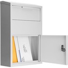 Barska 11 X 16 Large Legal Envelope Drop Box Key Lock Wall Mount Mailboxs