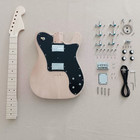 6string Tele Diy Electric Guitar Kit  Maple Fretboard Neck Mahogany Body Cr Part