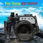 Seafrogs 60m 195ft Diving Camera Waterproof Housing Case For Sony Rx100 Vii M7
