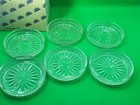  6  Vintage 1990 Princess House Crystal Coaster Set New W  Original Box